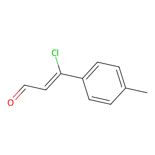Cinnamaldehyde, beta-chloro-p-methyl- structure