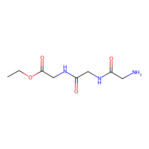 Ethyl 2-[2-(2-aminoacetamido)acetamido]acetate structure