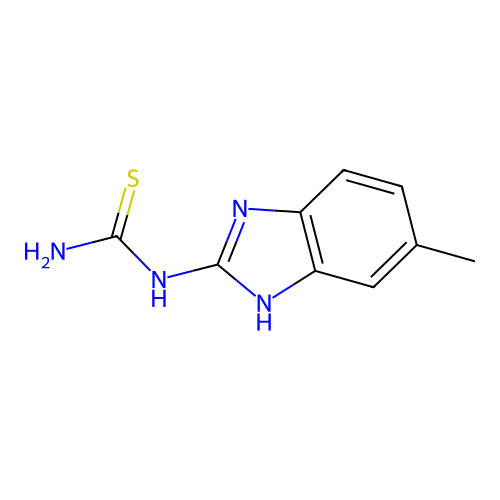 (6-methyl-1H-benzimidazol-2-yl)thiourea structure