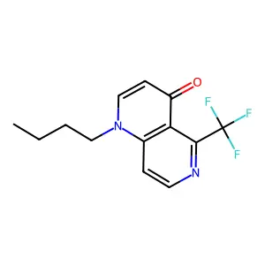 1-Butyl-5-(trifluoromethyl)-1,6-naphthyridin-4(1H)-one structure