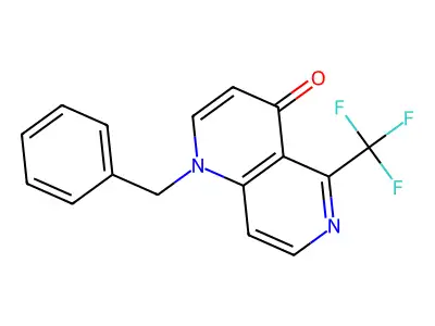 1-Benzyl-5-(trifluoromethyl)[1,6]naphthyridin-4(1H)-one structure