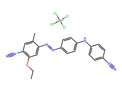 6-(4-(4-重氮苯氨基)苯偶氮基)-4-乙氧基甲苯-3-重氮盐氯化锌 structure