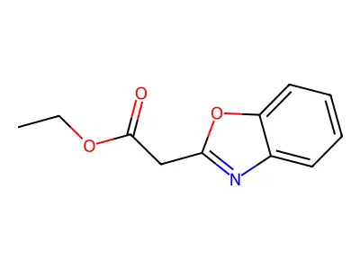 2-Benzoxazoleacetic acid, ethyl ester structure