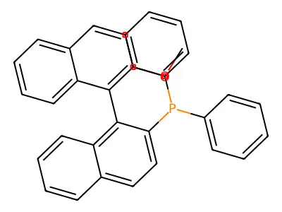 2'-(Diphenylphosphino)[1,1'-binaphthalen]-2-ol structure