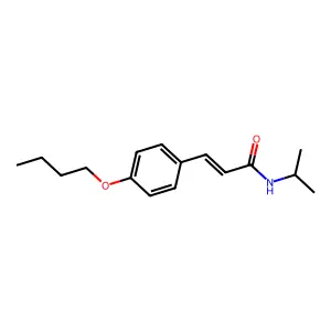 (E)-3-(4-butoxyphenyl)-N-propan-2-ylprop-2-enamide structure