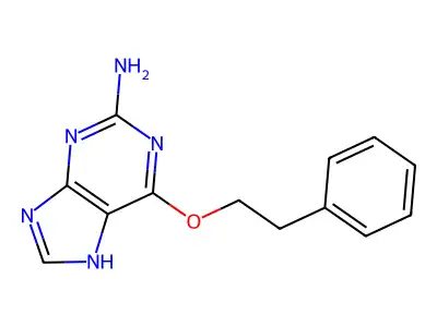 6-(2-Phenylethoxy)-9H-purin-2-amine structure