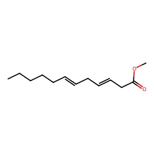 Methyl dodeca-3,6-dienoate structure