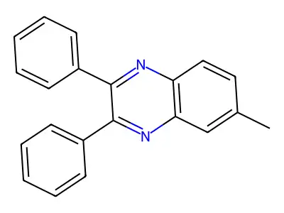 6-Methyl-2,3-diphenylquinoxaline structure