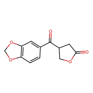 4-(2H-1,3-Benzodioxole-5-carbonyl)oxolan-2-one structure