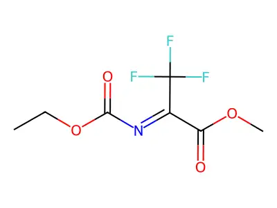 Propanoic acid, 2-[(ethoxycarbonyl)imino]-3,3,3-trifluoro-, methyl ester structure