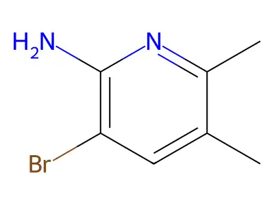 2-Amino-3-bromo-5,6-dimethylpyridine structure