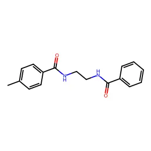 N-(2-benzamidoethyl)-4-methylbenzamide structure