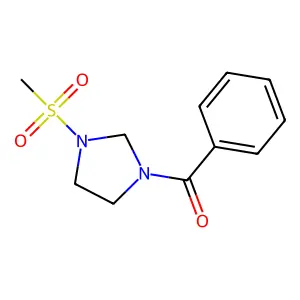 (3-Methylsulfonylimidazolidin-1-yl)-phenylmethanone structure