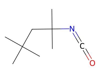 1,1,3,3-Tetramethylbutyl isocyanate structure