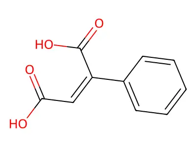 2-苯基-2-丁烯二酸 structure