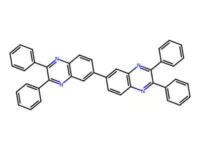 2,2',3,3'-Tetraphenyl-6,6'-biquinoxaline structure