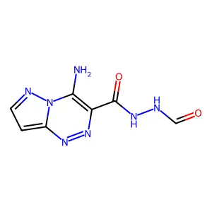 N-((4-Aminopyrazolo(5,1-c)(1,2,4)triazine-3-carbonyl)amino)formamide structure