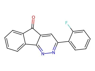 3-(2-fluorophenyl)-5H-indeno[1,2-c]pyridazin-5-one structure