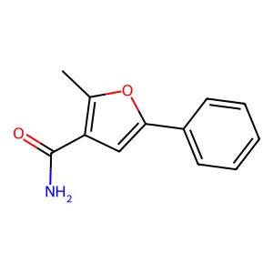 2-甲基-5-苯基呋喃-3-甲酰胺 structure
