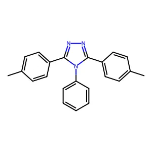 4H-1,2,4-Triazole, 3,5-bis(4-methylphenyl)-4-phenyl- structure
