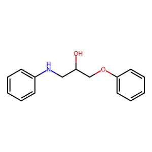 1-Anilino-3-phenoxy-2-propanol structure