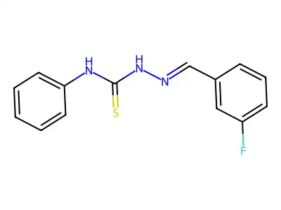 1-[(3-Fluorophenyl)methylideneamino]-3-phenylthiourea structure