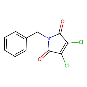 1-benzyl-3,4-dichloro-1H-pyrrole-2,5-dione structure