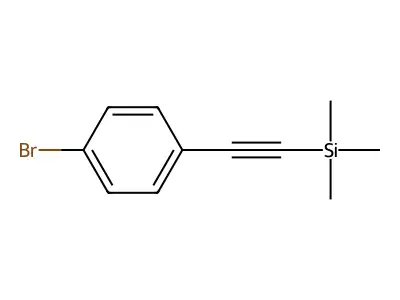 (4-Bromophenylethynyl)trimethylsilane structure