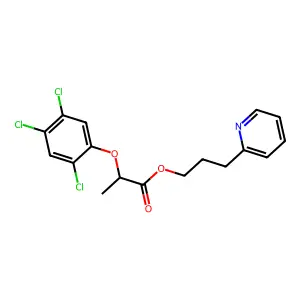 3-Pyridin-2-ylpropyl 2-(2,4,5-trichlorophenoxy)propanoate structure