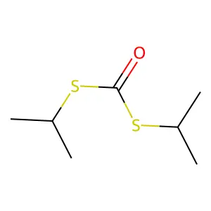 Bis(propan-2-ylsulfanyl)methanone structure