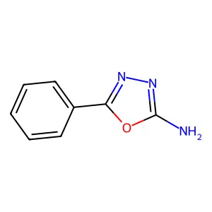 1,3,4-Oxadiazole, 2-amino-5-phenyl- structure