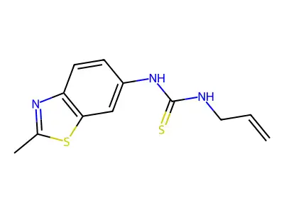 N-(2-Methyl-6-benzothiazolyl)-Na(2)-2-propen-1-ylthiourea structure