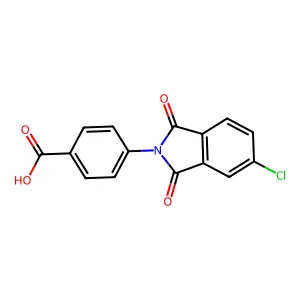 4-(5-Chloro-1,3-dioxoisoindol-2-yl)benzoic acid structure