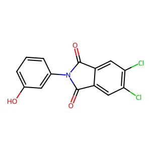 5,6-Dichloro-2-(3-hydroxyphenyl)isoindole-1,3-dione structure