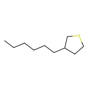 Thiophene, 3-hexyltetrahydro- structure
