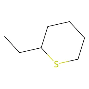 2-Ethylthiacyclohexane structure