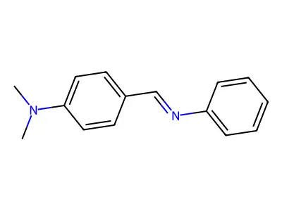 N-[p-(Dimethylamino)benzylidene]aniline structure