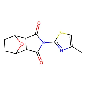 2-(4-Methyl-1,3-thiazol-2-yl)hexahydro-1h-4,7-epoxyisoindole-1,3(2h)-dione structure
