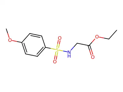 Ethyl 2-[(4-methoxyphenyl)sulfonylamino]acetate structure