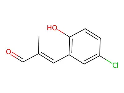 (2E)-3-(5-Chloro-2-hydroxyphenyl)-2-methylacrylaldehyde structure