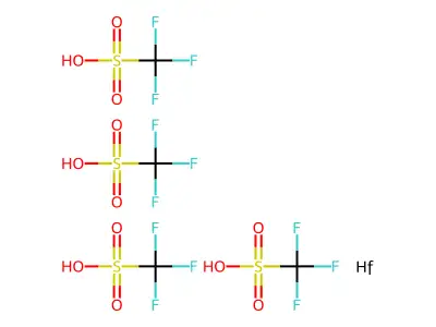 三氟甲磺酸铪 structure