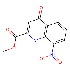 Methyl 8-nitro-4-oxo-1,4-dihydroquinoline-2-carboxylate structure