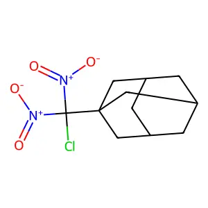 1-[Chloro(dinitro)methyl]adamantane structure