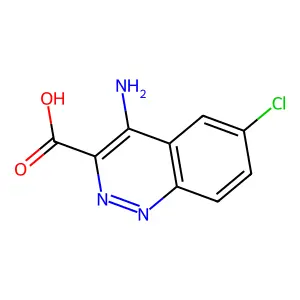 4-Amino-6-chloro-3-cinnolinecarboxylic acid structure