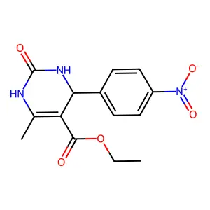 5-(Ethoxycarbonyl)-6-methyl-4-(4-nitrophenyl)-3,4-dihydropyrimidin-2(1H)-one structure