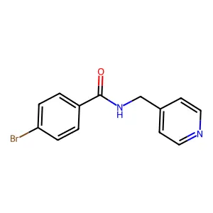 4-bromo-N-(pyridin-4-ylmethyl)benzamide structure