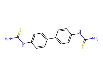 Urea, 1,1'-(4,4'-biphenylyene)bis(2-thio- structure