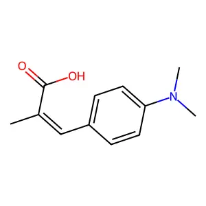 3-[4-(Dimethylamino)phenyl]-2-methylprop-2-enoic acid structure