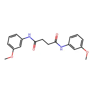 N,N-双(3-甲氧基苯基)丁二酰胺 structure