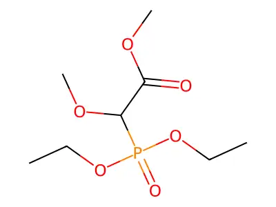 Diethyl (methoxy(methoxycarbonyl)methyl)phosphonate structure